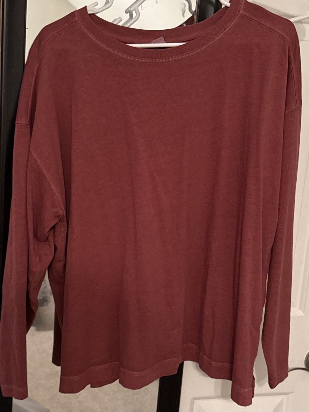 Old Navy Vintage Dyed XL Women's Long Sleeve Crewneck Top - Dusty Rose
